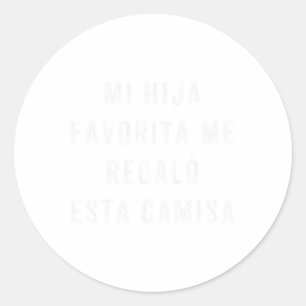 Camisa Para Papa E Hija Runder Aufkleber