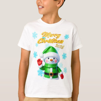 camisas blancas para niños navidad 2025 T-Shirt