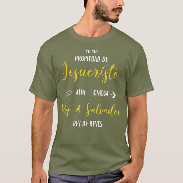 Camisas Cristianas en Espanol Spanisch christlich T-Shirt (Vorderseite)