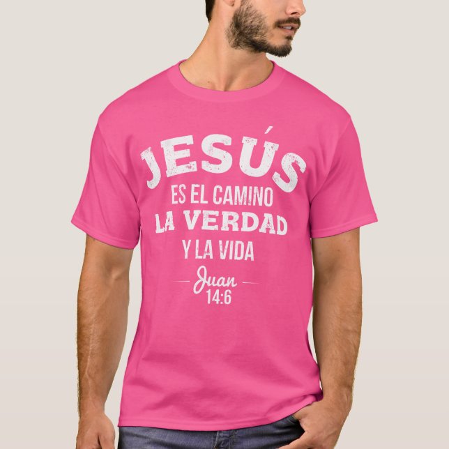 Camisas Cristianas Sobre Jesus Christlich in Spani T-Shirt (Vorderseite)