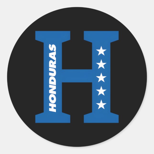Camisas De Honduras Camisas Catrachas aus Hondura Runder Aufkleber (Vorderseite)