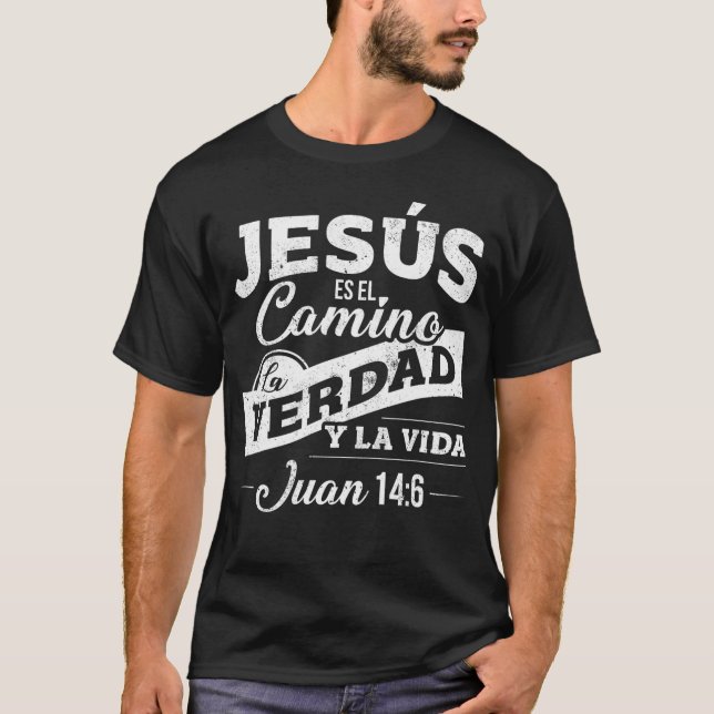 Camisas De Jesus Con Versiculos De La Biblia T-Shirt (Vorderseite)