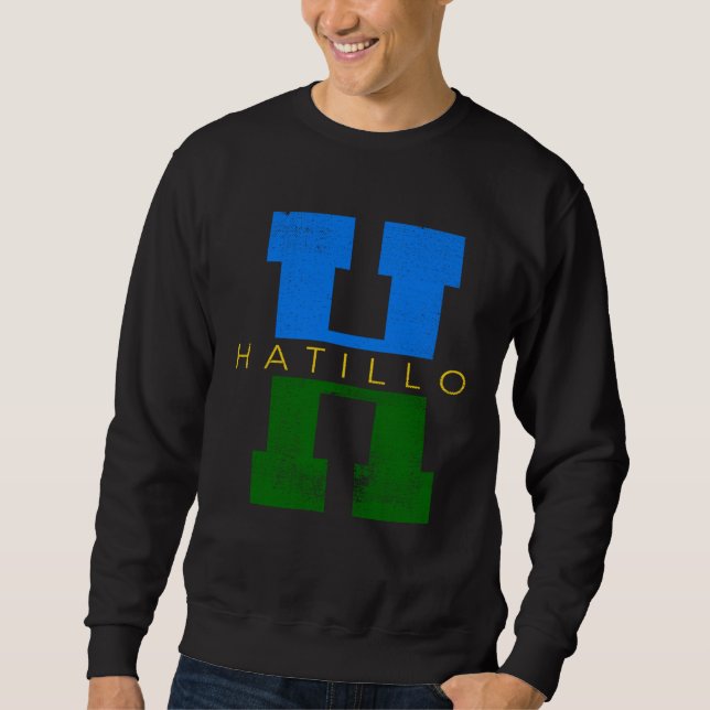 Camisas de Puerto Rico Hecho En Hatillo City Sweatshirt (Vorderseite)