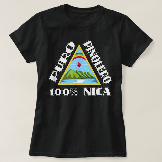 Camisas Nicaragua Design Puro Pinolero Nicaraguan T-Shirt (Design vorne)