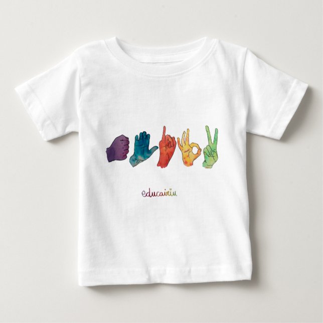 CAMISETA    A E I O U BABY T-SHIRT (Vorderseite)