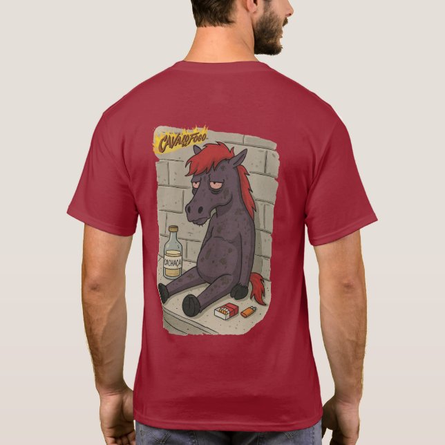Camiseta Adulto Cavalo de Fogo - Back T-Shirt (Rückseite)