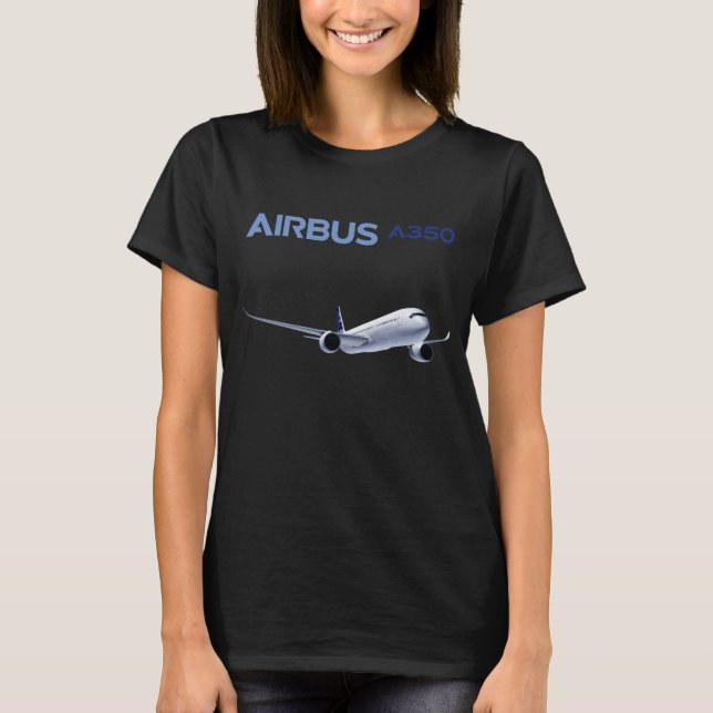 Camiseta Airbus A350 XWB Manga Corta T-Shirt (Vorderseite)