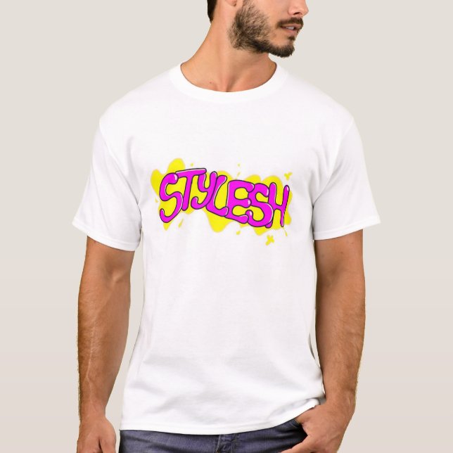 Camiseta Básica Branca Stylesh T-Shirt (Vorderseite)