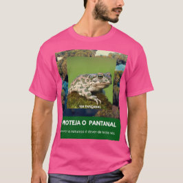 Camiseta Básica Masculina Escura Via Pantanal Sapo T-Shirt