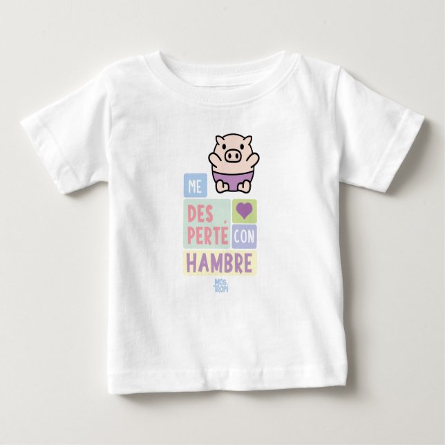 Camiseta Bebé│Me desperté con hambre Baby T-shirt (Vorderseite)