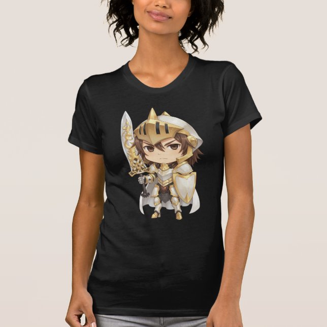 Camiseta Bella+Canvas Cavaleiro Chibi [M] T-Shirt (Vorderseite)