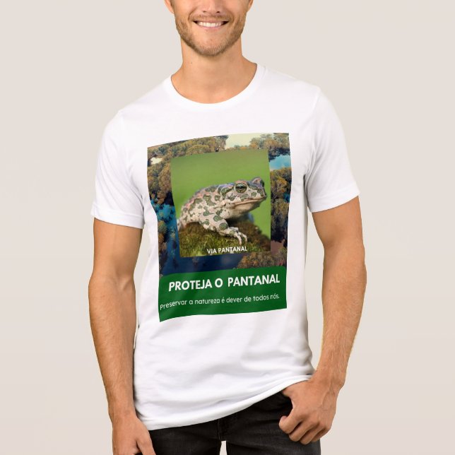 Camiseta Bella+Canvas Tri-blend Via Pantanal Sapo Tri-Blend Shirt (Vorderseite)