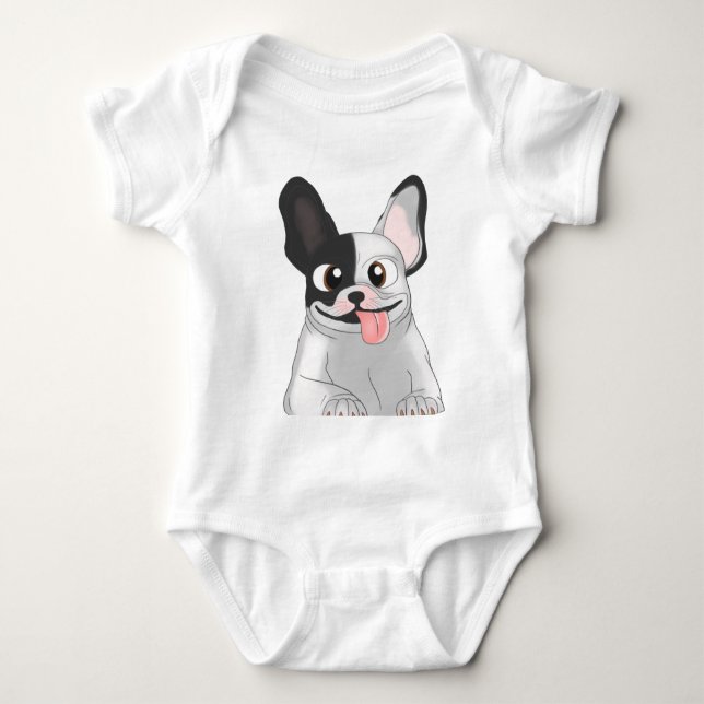 Camiseta buldogue baby strampler (Vorderseite)