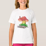 Camiseta Casa de Cogumelo T-Shirt<br><div class="desc">Ilustração de Cogumelo foi elaborada pensando na natureza e na fantasia. Gnomos moram em cogumelos? Casinhas de cogumelo são muito fofas.</div>