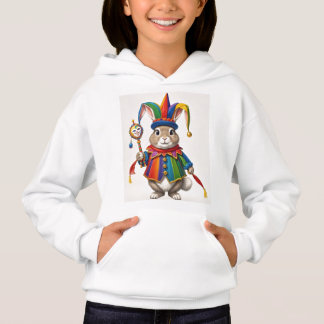 camiseta coelho fantasiado de bobo da corte  hoodie