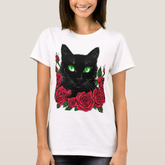 Camiseta com estampa de gato  T-Shirt