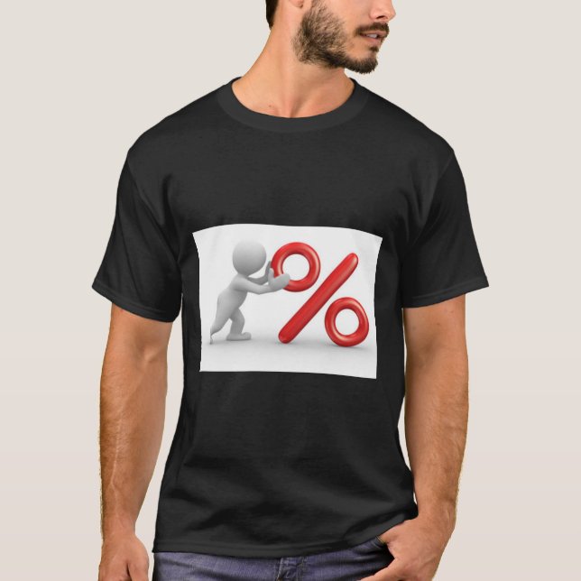 Camiseta con símbolo de porcentaje  T-Shirt (Vorderseite)