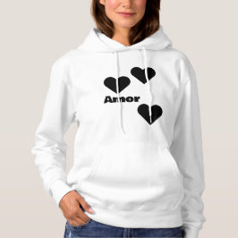 camiseta coração love hoodie