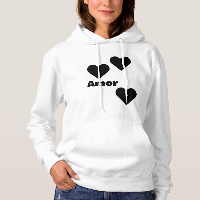 camiseta coração love hoodie (Vorderseite)
