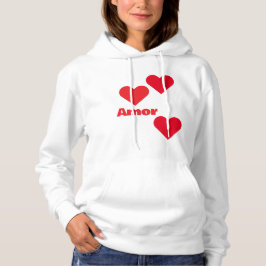 camiseta coração love hoodie