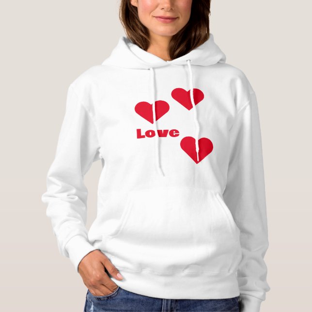 camiseta coração love hoodie (Vorderseite)