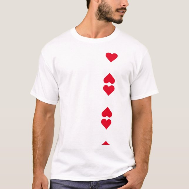 camiseta corações vermelhos  T-Shirt (Vorderseite)