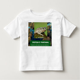 Camiseta Crianças em Jersey Fina Via Pantanal Sapo Kleinkind T-shirt