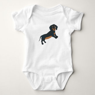 Camiseta Dachshund Baby Strampler