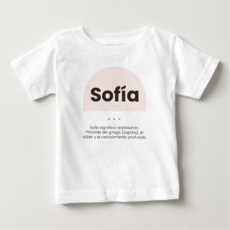 Camiseta de bebé personalizada: nombre y su signif baby t-shirt