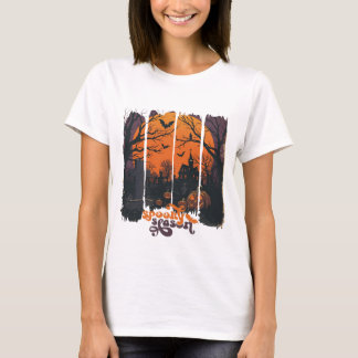 Camiseta de Terror con Mansión Encantada T-Shirt