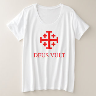 Camiseta Deus vult - orden del Santo Sepulcro Große Größe T-Shirt