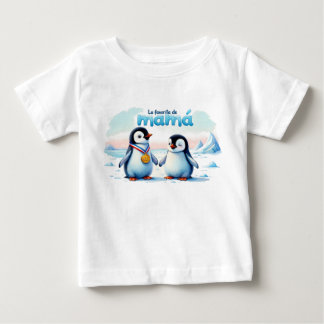 Camiseta divertida de pingüinos para niña baby t-shirt