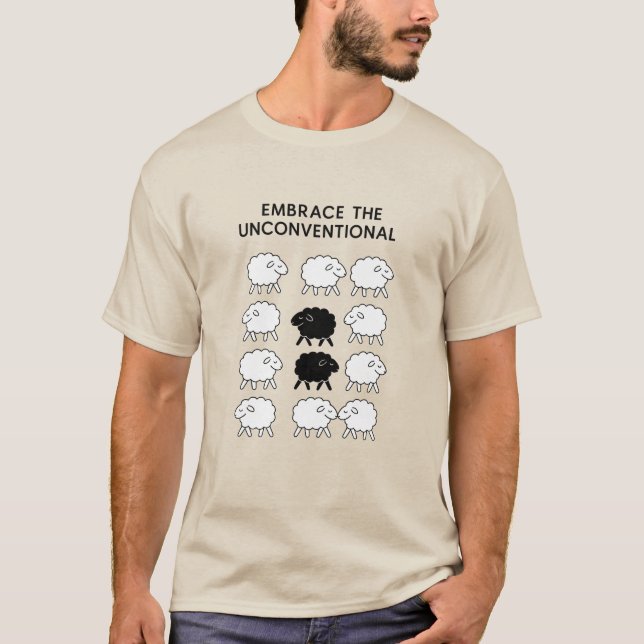 Camiseta Embrace the Unconventional – Diseño Minim T-Shirt (Vorderseite)