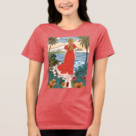 camiseta estampa Tropical Tri-Blend Shirt