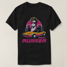 camiseta estilo retro synthwave