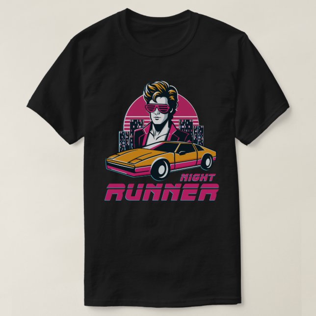 camiseta estilo retro synthwave T-Shirt (Design vorne)