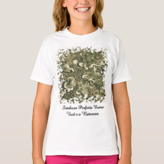 Camiseta Fem Juvenil Básica Camuflagem Orgânica-1 T-Shirt