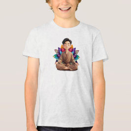 Camiseta Fem Juvenil Básica Meditação-1 Tri-Blend Shirt