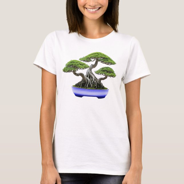 Camiseta Feminina Básica Bonsai-11 T-Shirt (Vorderseite)