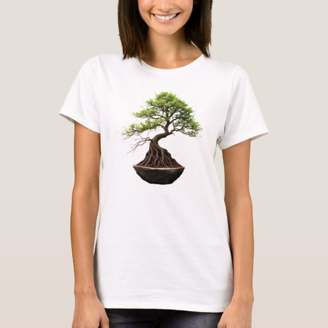 Camiseta Feminina Básica Bonsai-9 T-Shirt (Vorderseite)
