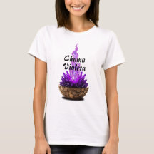 Camiseta Feminina Básica Chama Sagrada-7