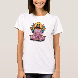 Camiseta Feminina Básica Meditação-7 T-Shirt