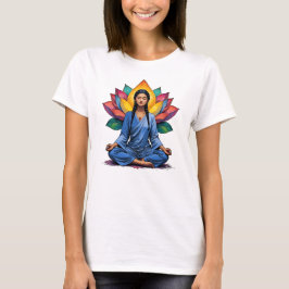 Camiseta Feminina Básica Meditação-8 T-Shirt