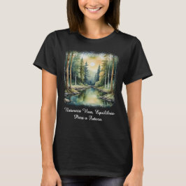 Camiseta Feminina Básica Reflexos da Terra-1 T-Shirt