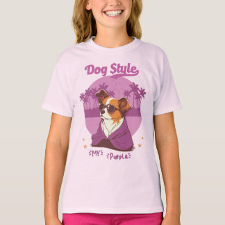 Camiseta Feminina Infantil DOG STYLE T-Shirt