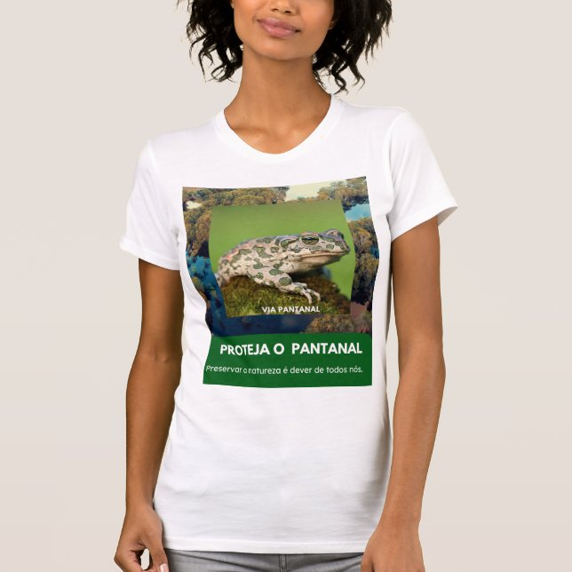 Camiseta feminina justa Bella+Canvas Via Pantanal  T-Shirt (Vorderseite)
