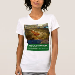 Camiseta feminina justa Bella+Canvas Via Pantanal T-Shirt