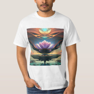 Camiseta flor de lotus roxa T-Shirt