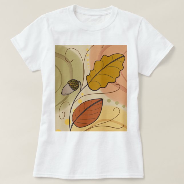 Camiseta folhas do vento de outono T-Shirt (Design vorne)