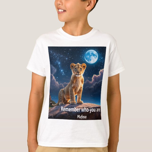 Camiseta Frase Inspiradora de Mufasa T-Shirt (Vorderseite)